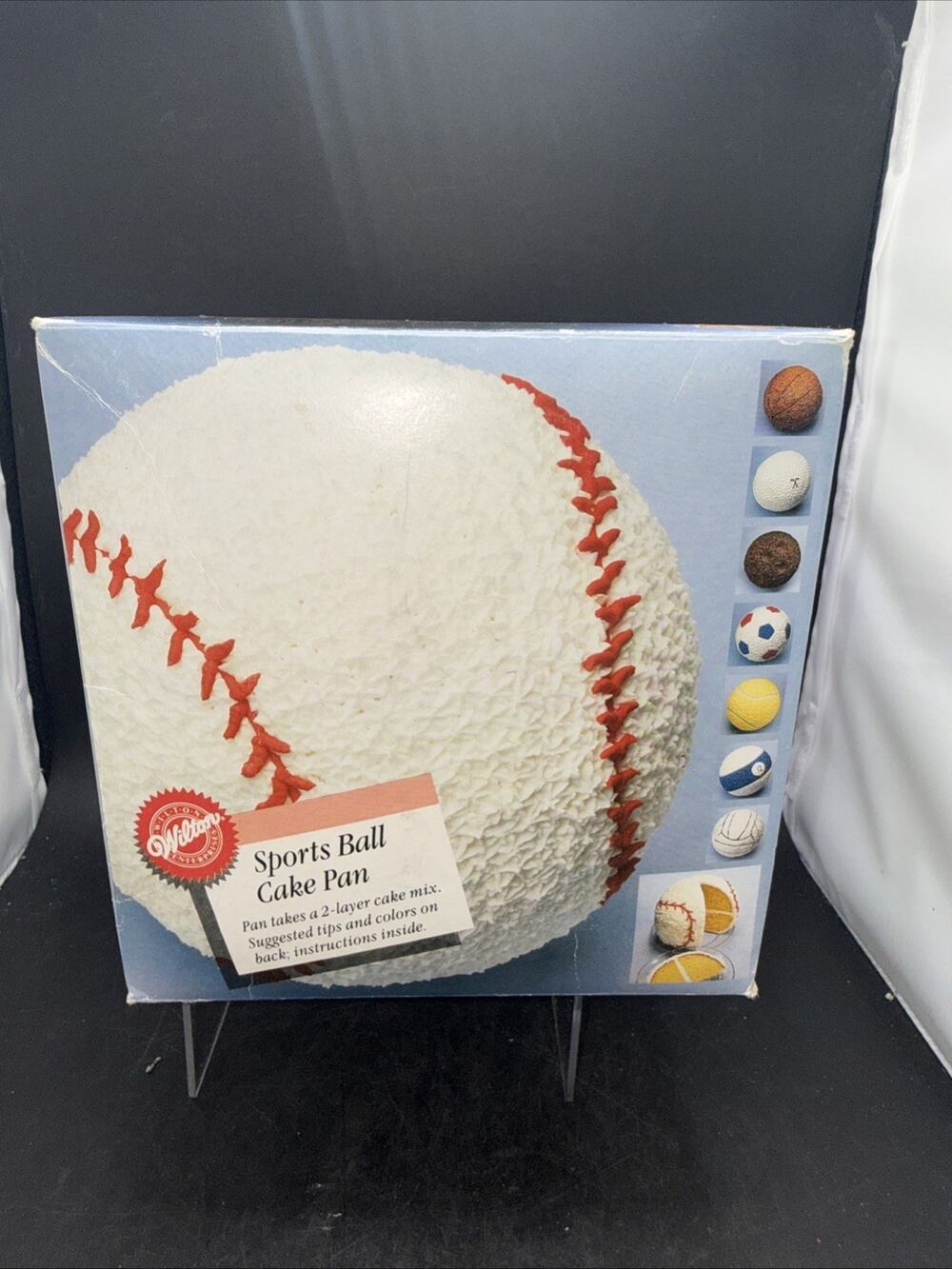Vintage Wilton Sports Ball Cake Pan Baseball Basketball Soccer Tennis Mold